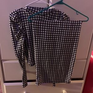 Black and white 2 piece classy set new